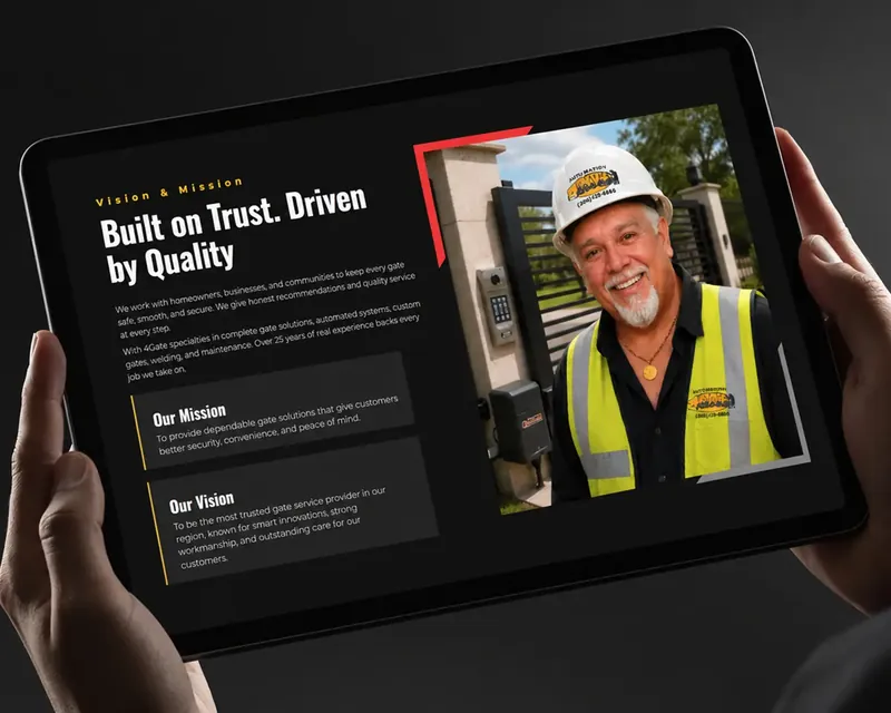 Website design for Add A Gate