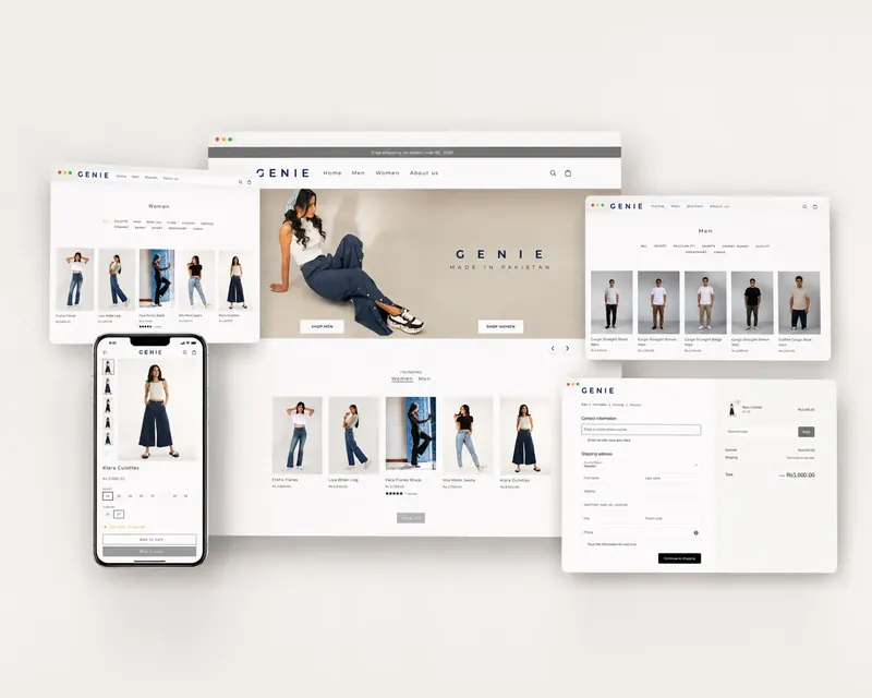 Website design for Genie