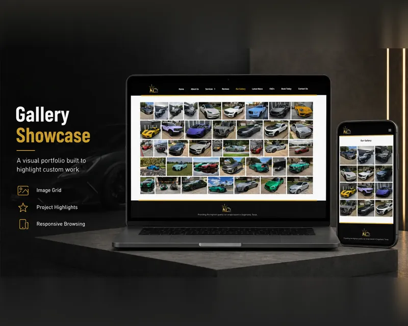 Website design for Kingz Custom