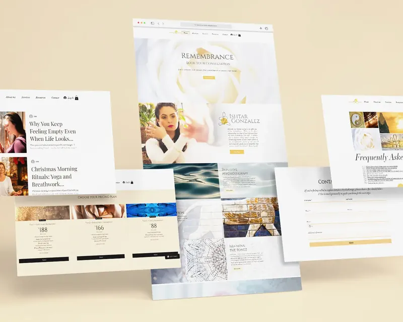 Website design for Luminous Magik