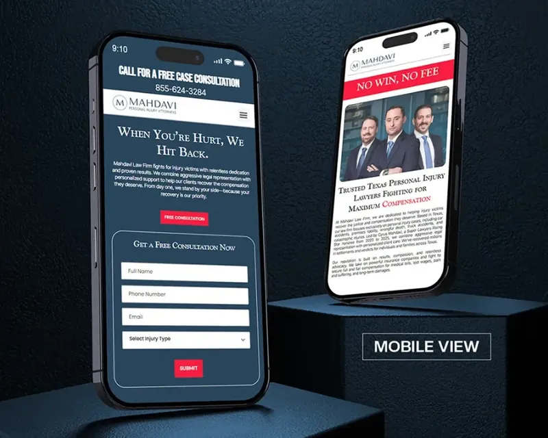 Website design for Mahdavi Law Firm