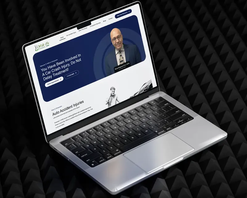 Website design for My Walk In Chiropractic