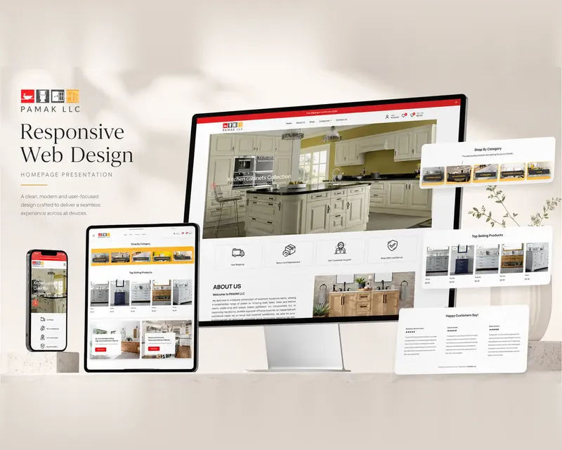 Website design for Pamak LLC