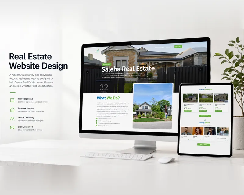 Website design for Saleha Real Estate