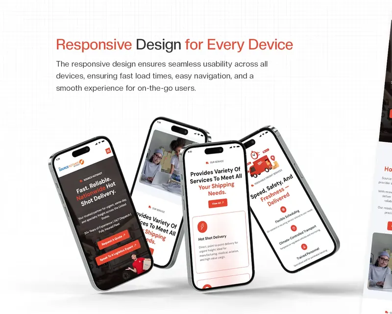 Website design for Source HotShot