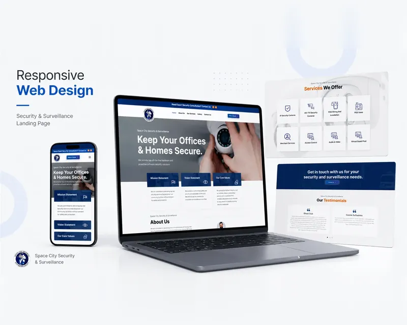 Website design for Space City Security