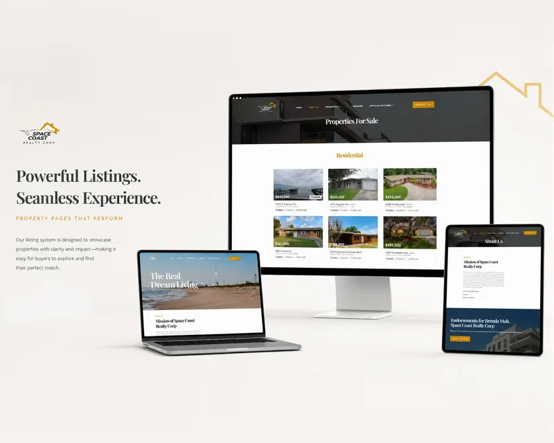 Website design for Space Coast