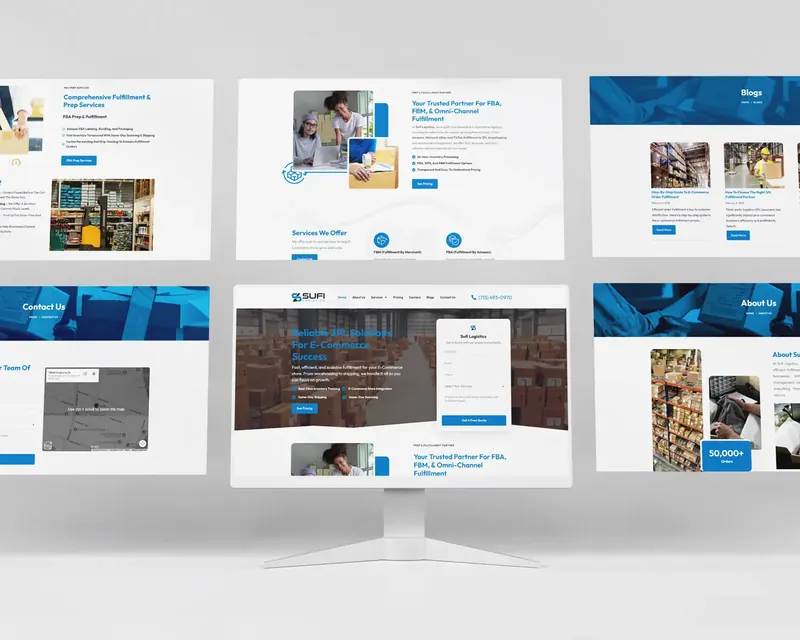 Website design for Sufi Logistics