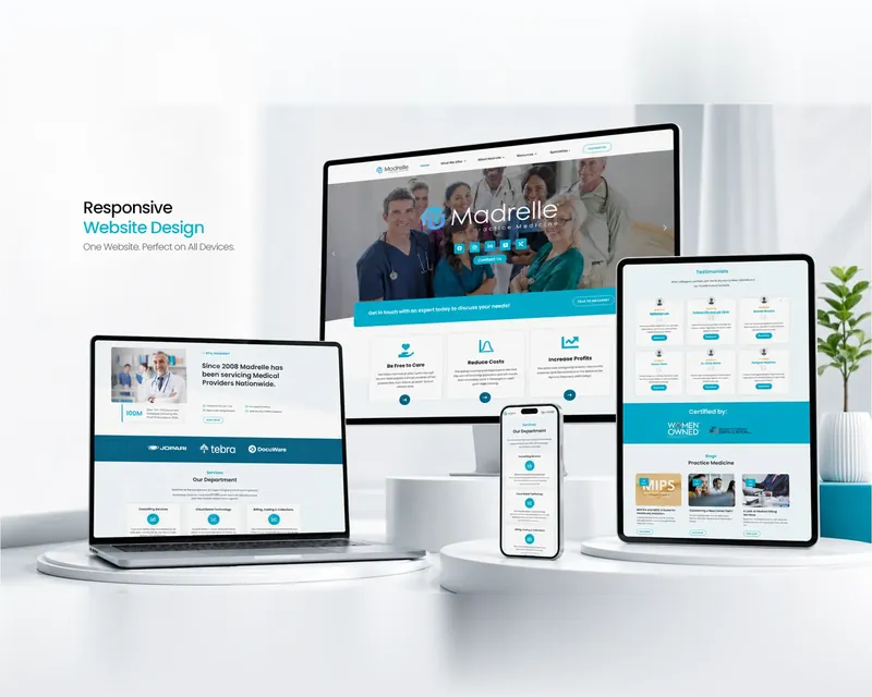 Website design for Madrelle Practice Medicine
